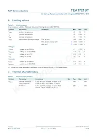 TEA1721BT/N1 Datasheet Page 7