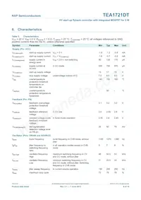 TEA1721DT/N1 Datasheet Page 8