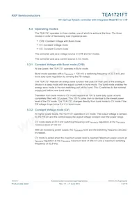 TEA1721FT/N1 Datasheet Page 5