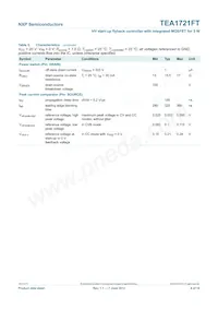 TEA1721FT/N1 Datasheet Page 9