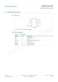 TEA1731LTS/1 Datasheet Page 3