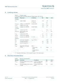 TEA1731LTS/1 Datasheet Page 10