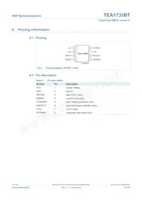TEA1733BT/N2 Datasheet Page 3