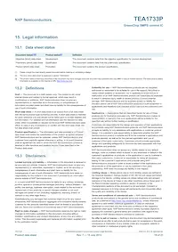 TEA1733P/N1 Datasheet Page 19