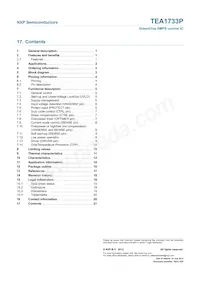 TEA1733P/N1 Datasheet Page 21