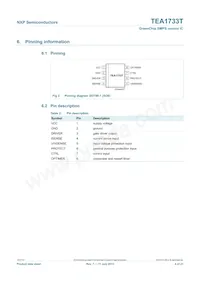 TEA1733T/N1 Datasheet Page 4