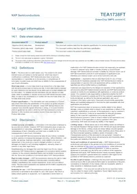 TEA1738FT/N1 Datasheet Pagina 18