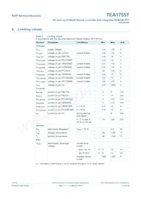 TEA1755T/1 Datasheet Page 21