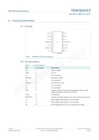 TEA18361LT/1J Datasheet Page 4