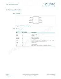 TEA18363LT/1J Datasheet Page 4