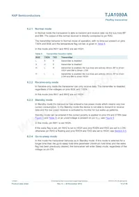 TJA1080ATS/2/T Datasheet Pagina 14