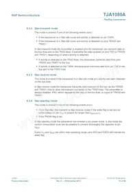 TJA1080ATS/2/T Datasheet Page 18