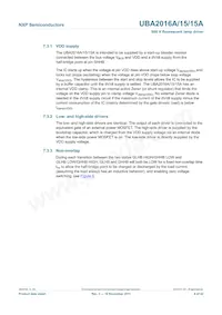 UBA2016AP/1 Datasheet Pagina 9