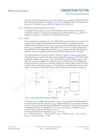 UBA2016AP/1 Datasheet Page 17