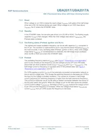 UBA2017T/1 Datasheet Pagina 9