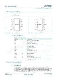 UBA2021P/N2數據表 頁面 3