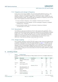 UBA2021P/N2 Datasheet Pagina 7