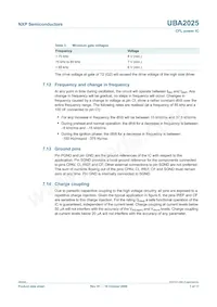 UBA2025T/N1 Datasheet Page 7