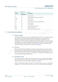 UBA2035TS/N1 Datasheet Page 4