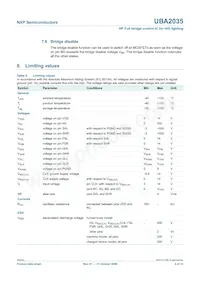 UBA2035TS/N1數據表 頁面 6