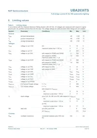 UBA2036TS/N1數據表 頁面 6