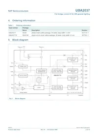 UBA2037TS/N1 Datasheet Page 2