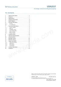 UBA2037TS/N1 Datasheet Page 14