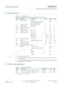 UBA2211CP/N1 Datasheet Page 10