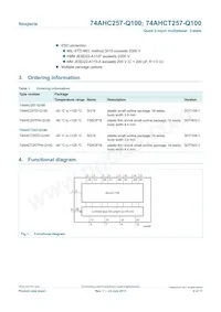 74AHC257D-Q100J Datenblatt Seite 2