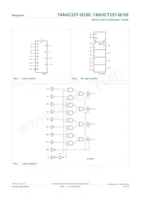 74AHC257D-Q100J Datasheet Page 3