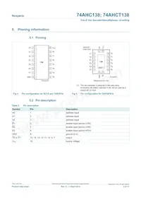 74AHCT138D Datasheet Page 3