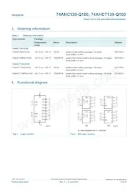 74AHCT139D-Q100J Datasheet Page 2