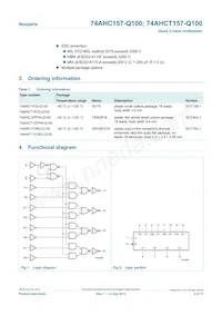 74AHCT157BQ-Q100X Datasheet Page 2
