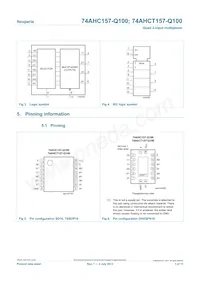 74AHCT157BQ-Q100X Datasheet Page 3
