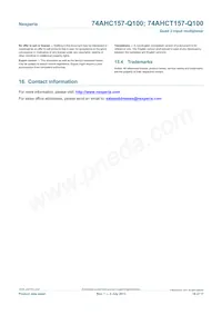 74AHCT157BQ-Q100X Datasheet Page 16