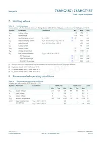 74AHCT157D Datasheet Page 5