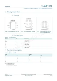 74AUP1G18GS Datasheet Page 3