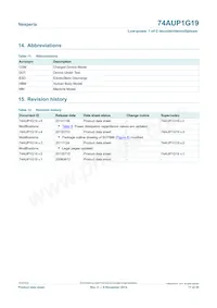 74AUP1G19GN Datasheet Page 17