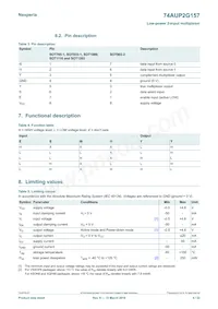 74AUP2G157GD Datasheet Page 4