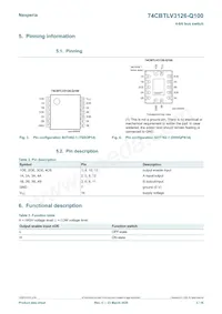74CBTLV3126BQ-Q10X Datasheet Page 3