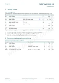 74CBTLV3126BQ-Q10X Datasheet Page 4