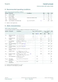 74CBTLV3245PW Datasheet Page 4