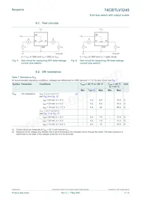 74CBTLV3245PW Datasheet Page 5