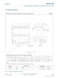 74HC137DB Datasheet Page 14