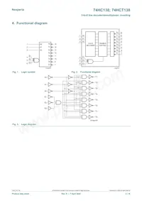 74HC138D/AUJ Datasheet Page 2