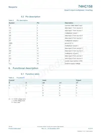74HC158D Datasheet Page 4