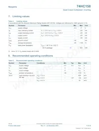 74HC158D Datasheet Page 5