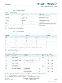 74HC257D/AUJ Datasheet Page 4