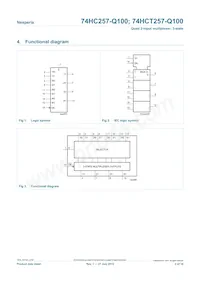 74HC257PW-Q100J Datasheet Page 2