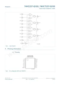 74HC257PW-Q100J Datasheet Page 3